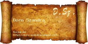 Dorn Szandra névjegykártya